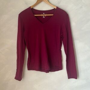 Segments Merino wool long sleeve baselayer thermal shirt fuschia S
